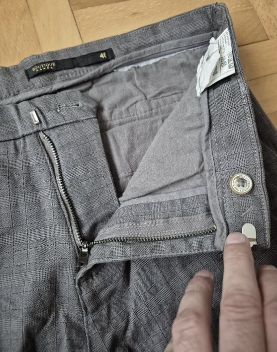 Pantaloni Doppelgänger Roma, Slim Fit, Bumbac & Elastan, Bărbați - 46