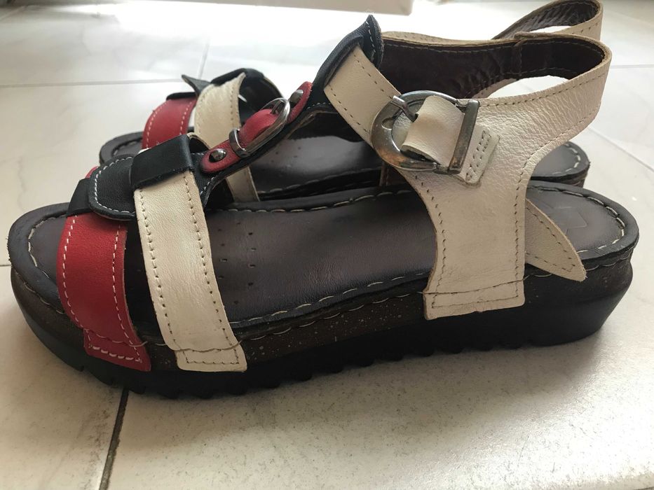 Дамски сандали от естествена кожа - 37-ми номер