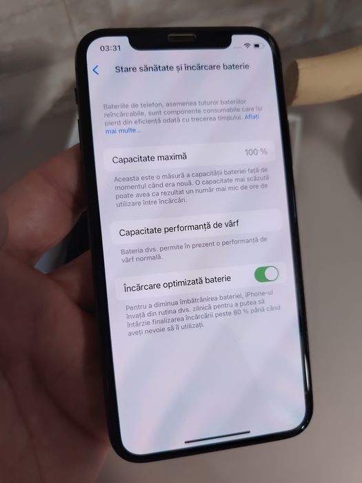 IPhone X 256GB Display Original  100%Sănătate