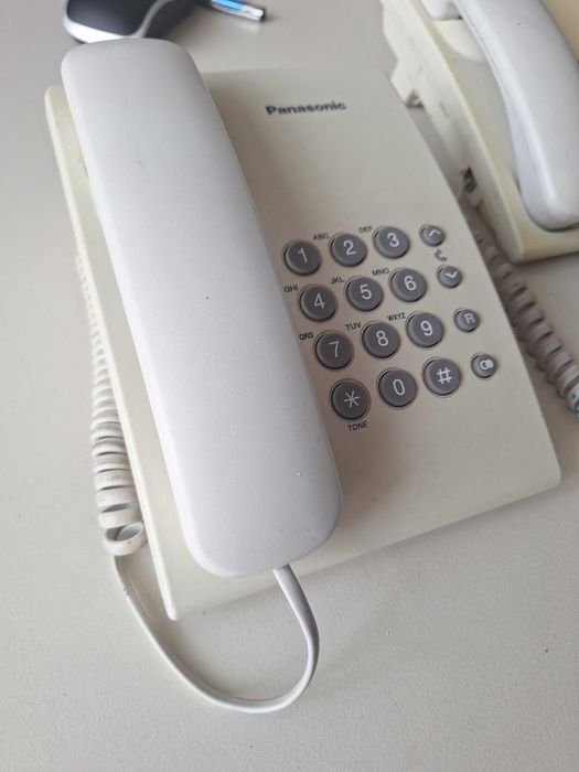 Panasonic KX-TS500RMW Corded Landline Telephone – White