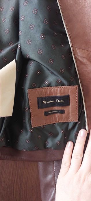 Кожено яке Massimo Dutti