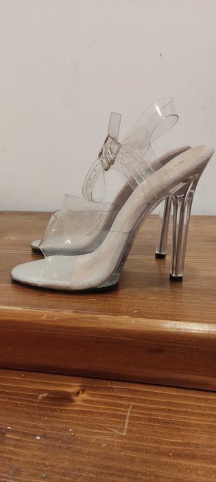 Прозрачни сандали на висок ток N°37