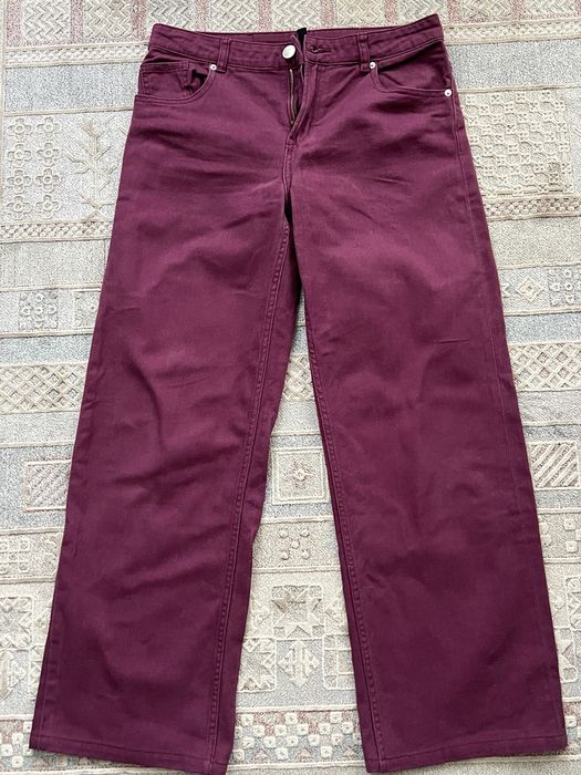 Бордовые джинсы / брюки H&M Divided