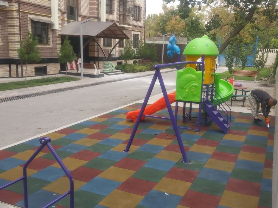 Резиновый покрития и Резиновый плитка для беговой дорожке, детская пло