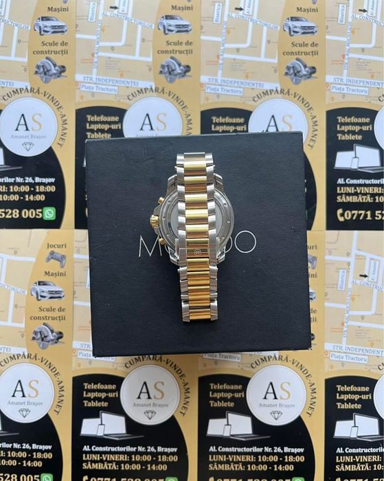 Ceas elvețian Movado Seria 800 Auriu Impecabil