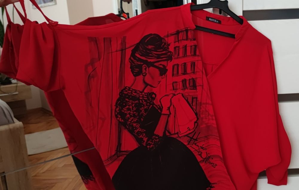 Тъмно червена блуза Manuela