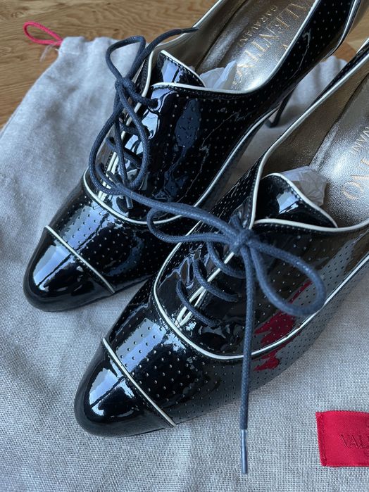 Pantofi VALENTINO GARAVANI, piele, aproape noi