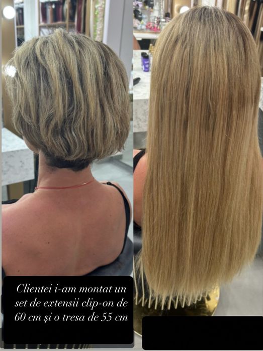 Aplic extensii de par natural