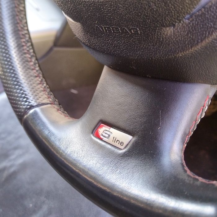 Volan piele S-LINE fara airbag Audi A6 C6 / Audi A4 B7