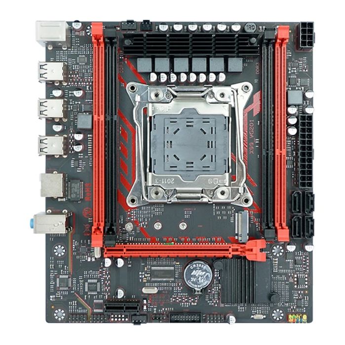 Материнская плата X99 в комплекте.