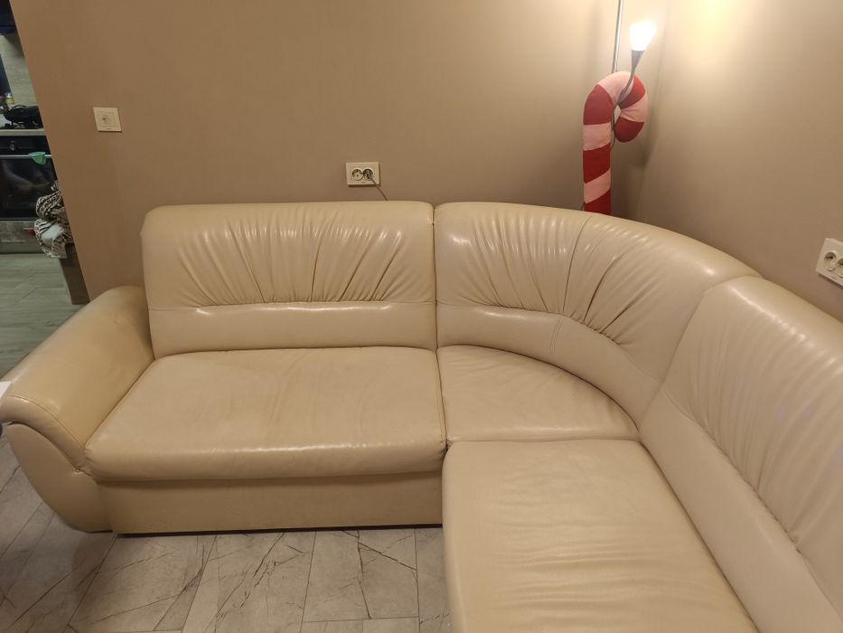 Диван еко кожа шампанско