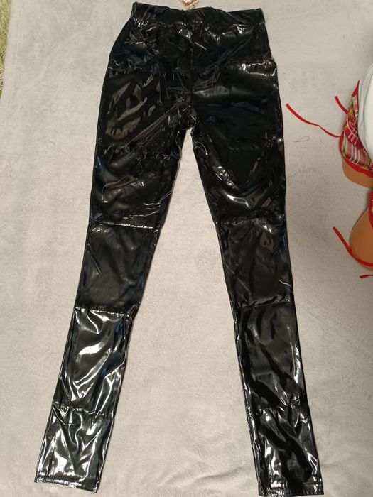 Pantaloni imitație piele, import Italia, model modern