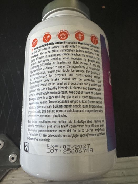 Glucomannan konjac 180 capsule sigilat