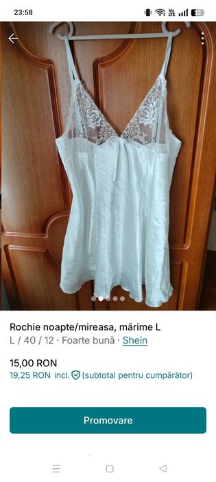 Rochie noapte dama mărime L