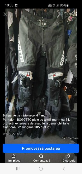 Pantaloni moto second hand