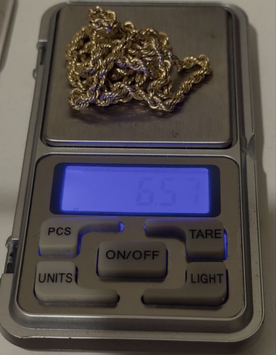 Vand lant aur 14k model snur sau rope chain 6,57 gr 3000 lei