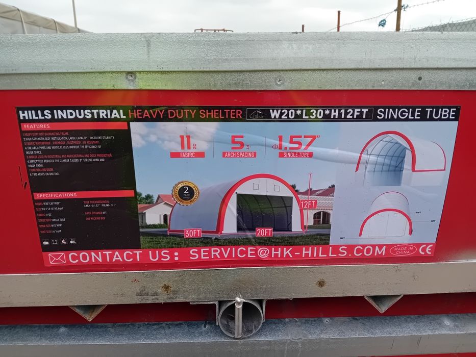 Cort industrial Nou 6 x 9 x 3.6 m