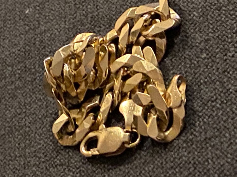 Мъжка златна гривна 14к