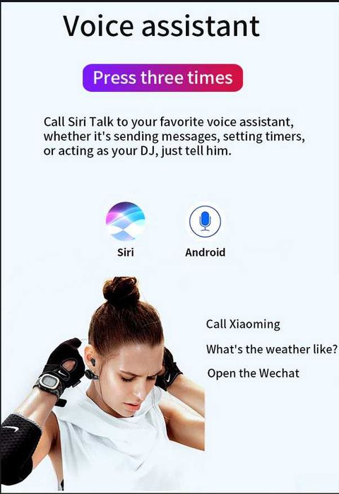 XQ безжични слушалки Слушалки Bluetooth 5.0