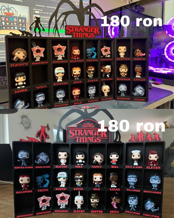 Box / Suport pentru figurine Kinder Joy – Stranger Things (print 3D)