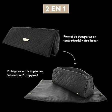 Термоустойчив калъф и подложка Demeliss Saint Algue черен за преса