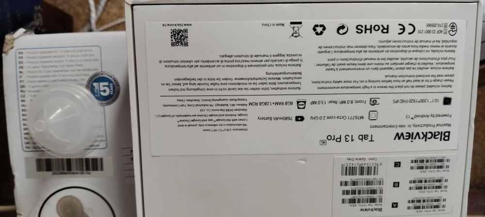 Таблет Blackwiew,8GB/128 GB.Сив!