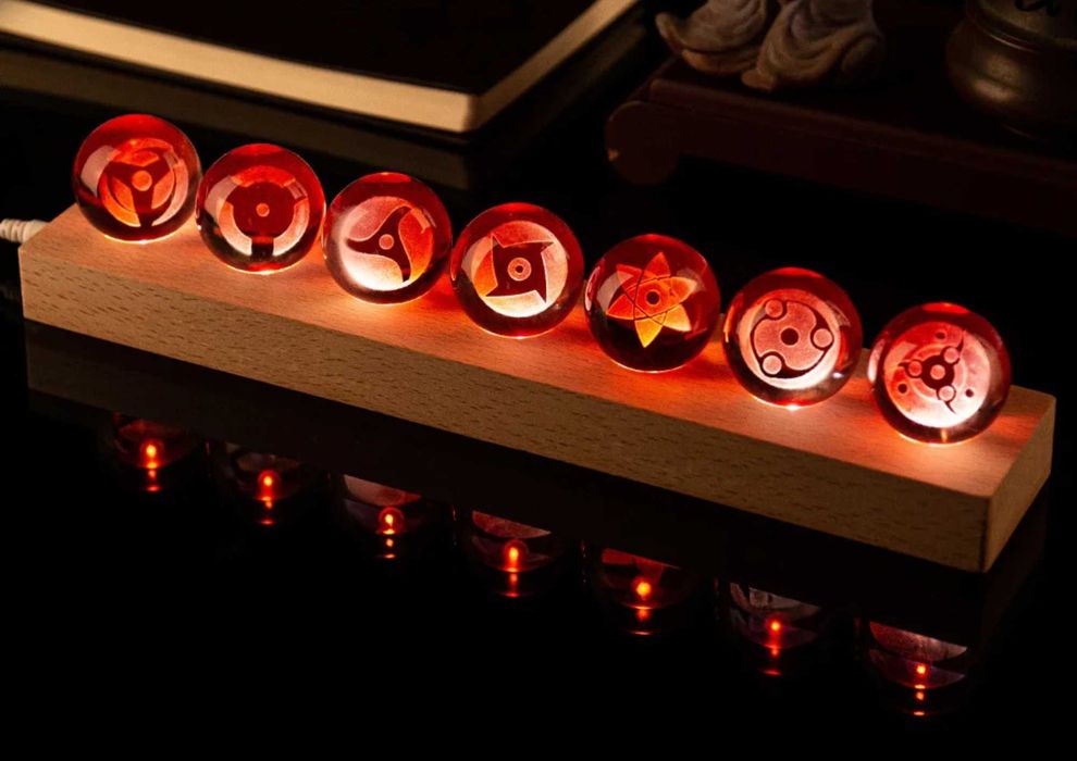 Набор из 7 Шаринганов в виде хрустального шара