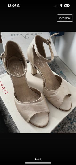 Sandale piele purtate o singura data