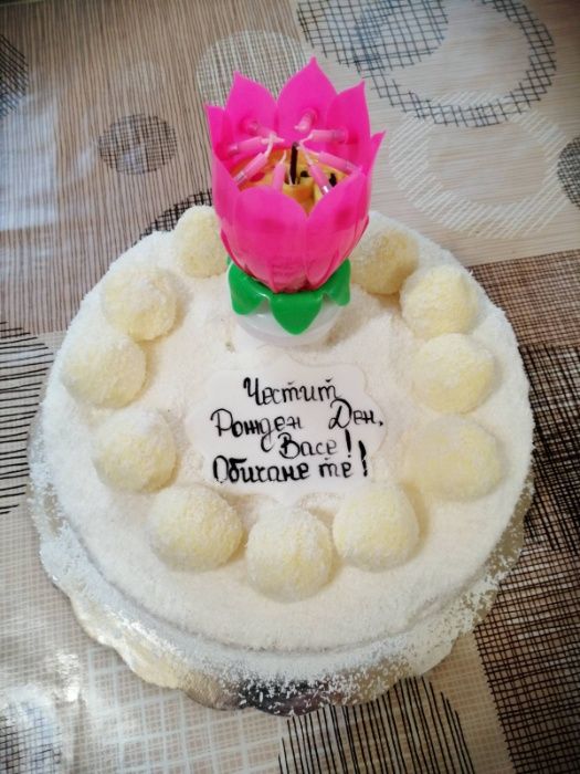 Музикална Свещ лотос, Свещичка за Рожден ден, Розов Свещ за торта