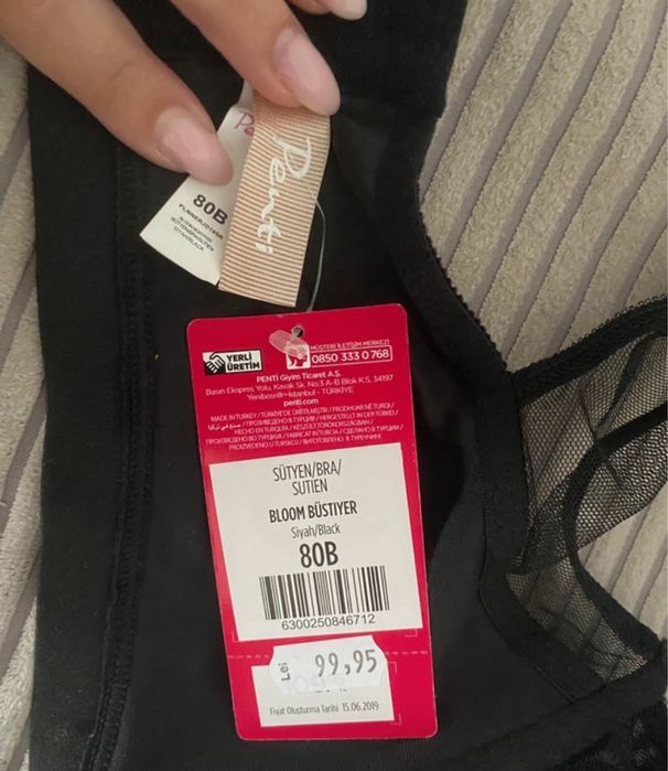 Bustiera Penti 80B neagra