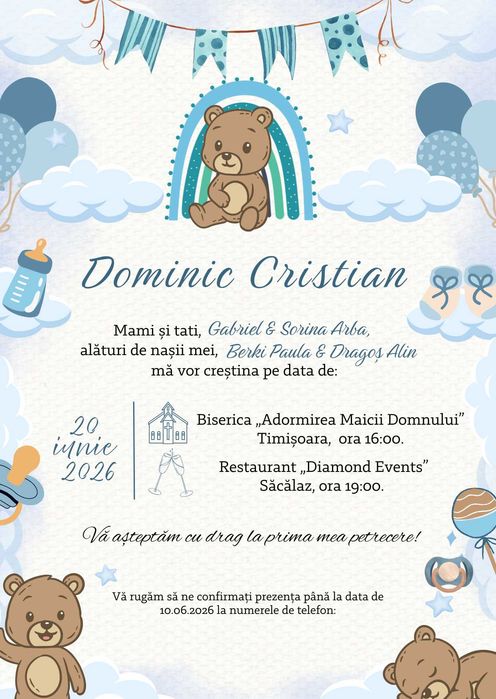 Invitații digitale personalizate | 50 lei