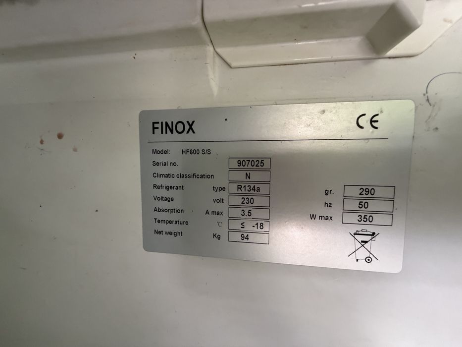 Продавам фризер Finox 600 литра