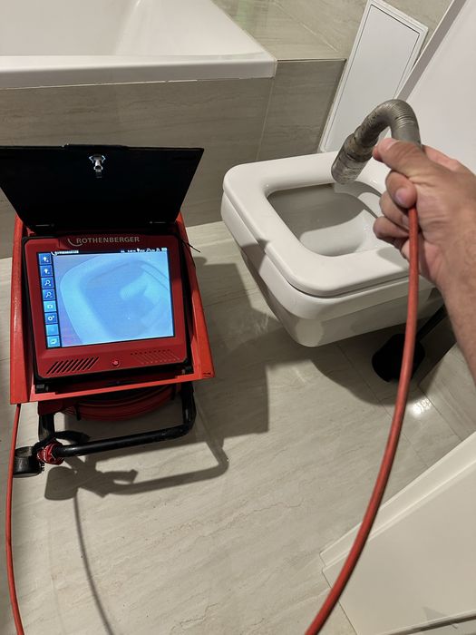 Închiriere cameră inspecție video canalizare ROTHENBERGER ROCAM 4 Plus – 30m, Ø40mm, pentru țevi până la Ø300mm
