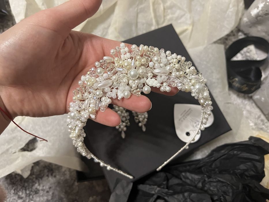 Diadema mireasa + cercei