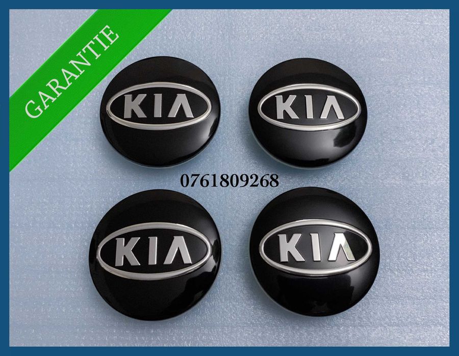 Set 4 capace negre 58mm C5314K58 jante aliaj originale Kia