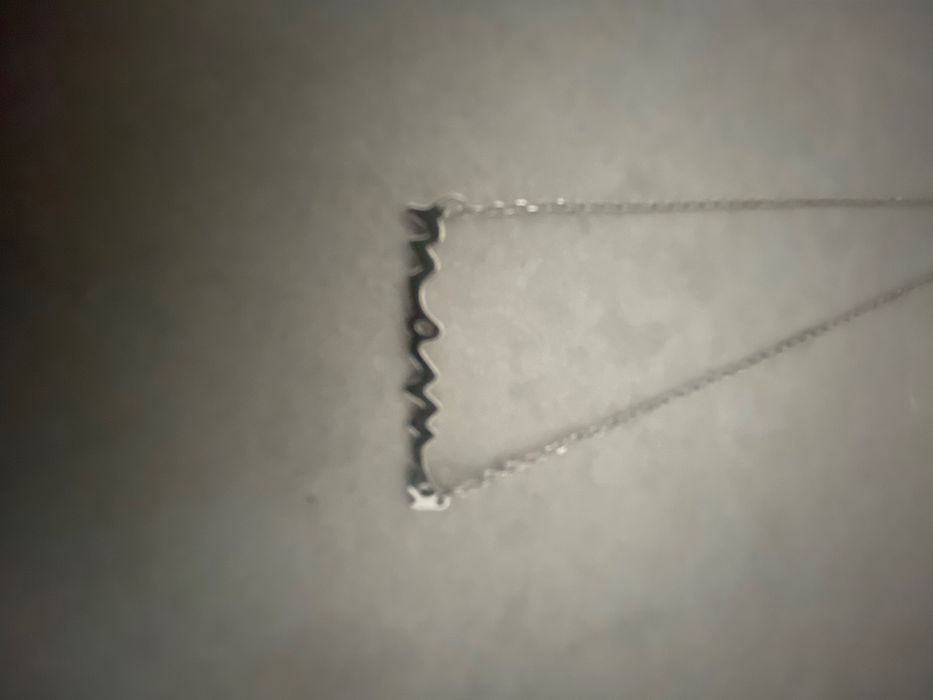 Сребърно колие с надпис Мама /подарък при раждане/8-ми март/рожден ден