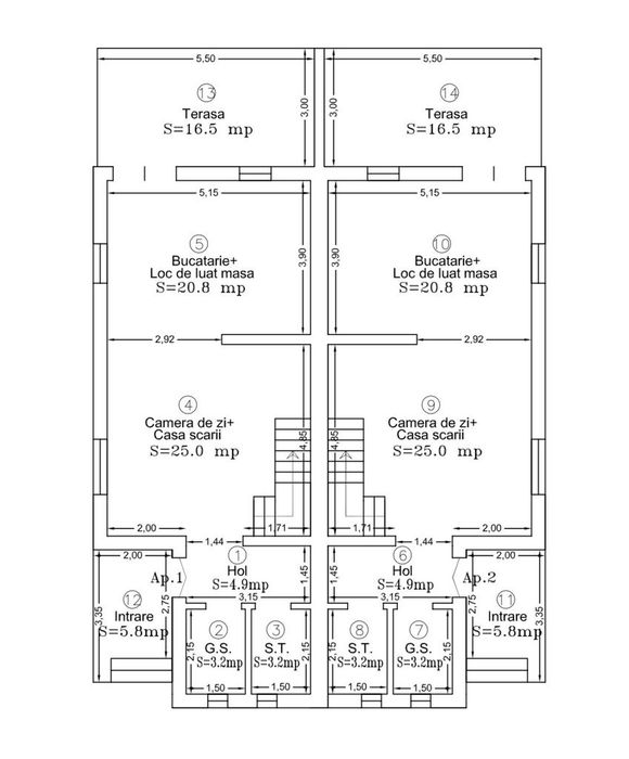 Duplex Premium 4 camere 3 bai | 111 mp utili | Mosnita | zona Penny