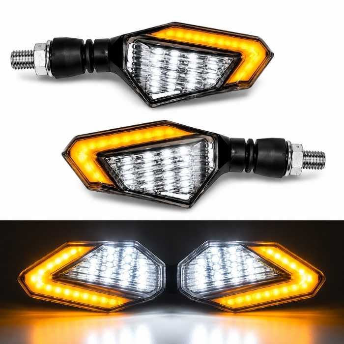 Мигачи за мотоциклет комплект от 2 бр. LED  светлини