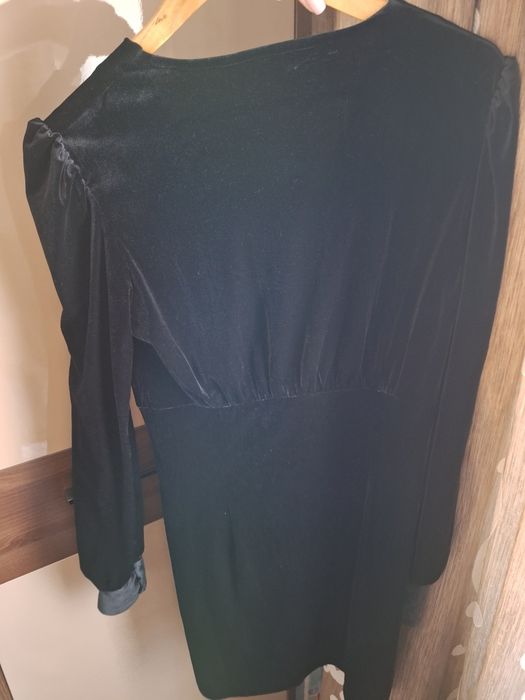 Rochie neagra de catifea