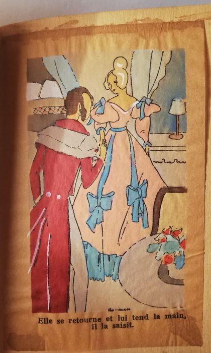 Carte rară A. de Musset - A Quoi Revent les jeunes filles - cca 1920