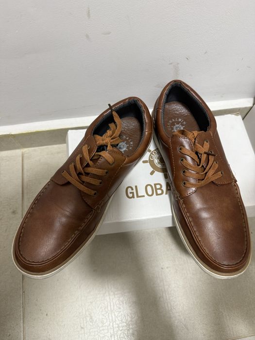 Мъжки кафеви мокасини Globalwin