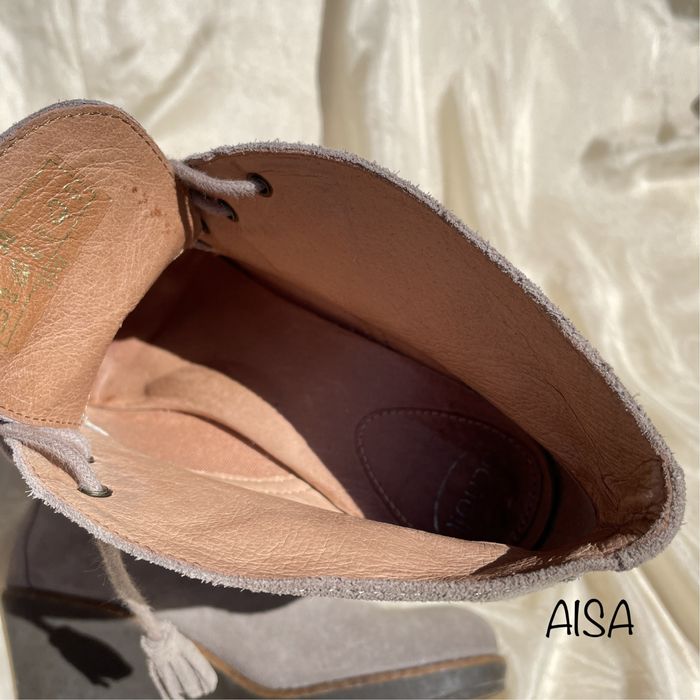 Ghete din piele întoarsă-Scholl, mărimea 38