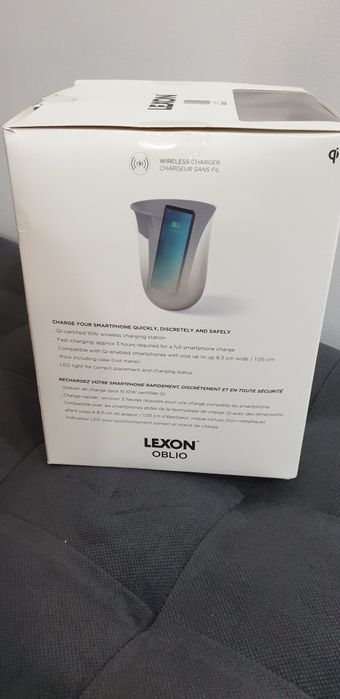 Statie incarcare wireless Lexon Oblio LH 59 GREY