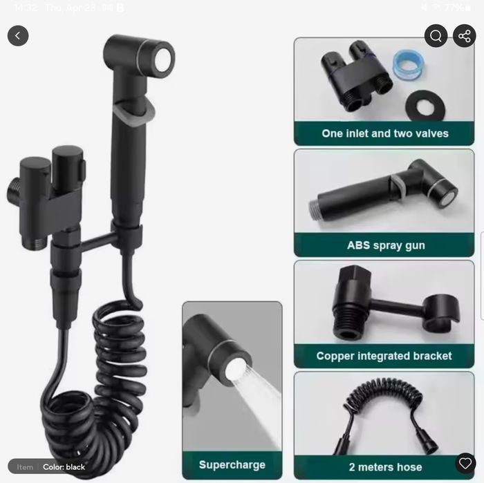 Dus igienic pt toaleta/bideu cu furtun extensibil.