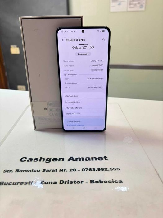 SAMSUNG S21 + , Magazin Cashgen