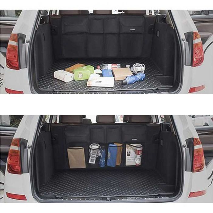 Органайзер за багажник на автомобил, подреден багажник, с 8 джоба