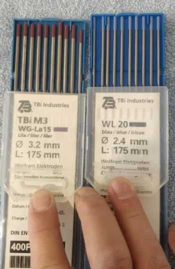 Electrozi wolfram (tungsten) sudura TIG cu argon