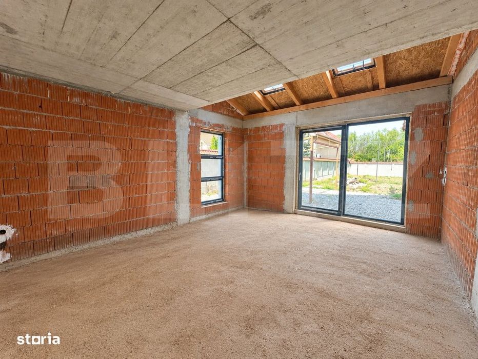 Duplex la rosu, 120 mp, teren 470 mp, zona Paulesti