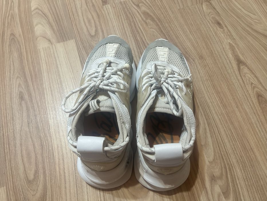 Adidasi Versace Chain Reaction Albi