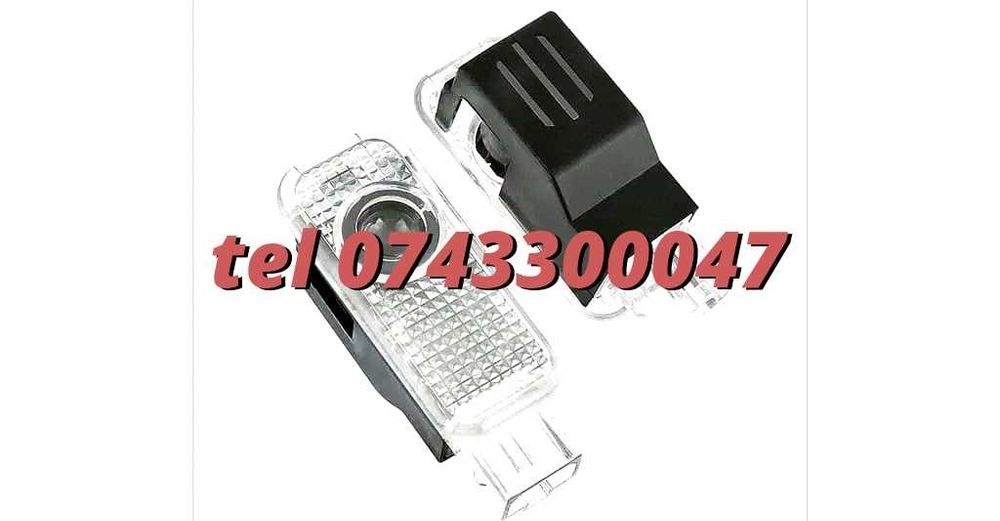 Set Lampi Led Holograme Proiectoare Logo Portiera Audi A3 A4 A5 A6 Q3